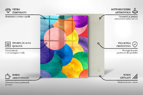 Protection pour plaque de cuisson Lignes géométriques