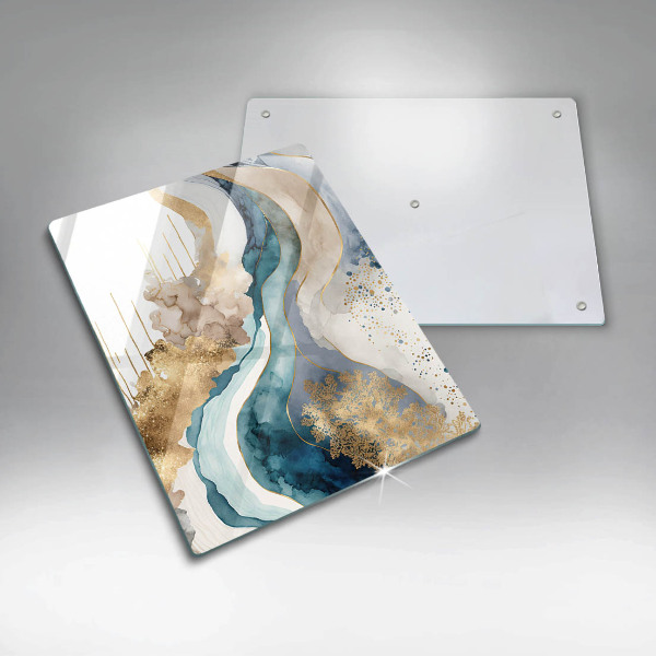 Protection pour plaque de cuisson Marbre coloré