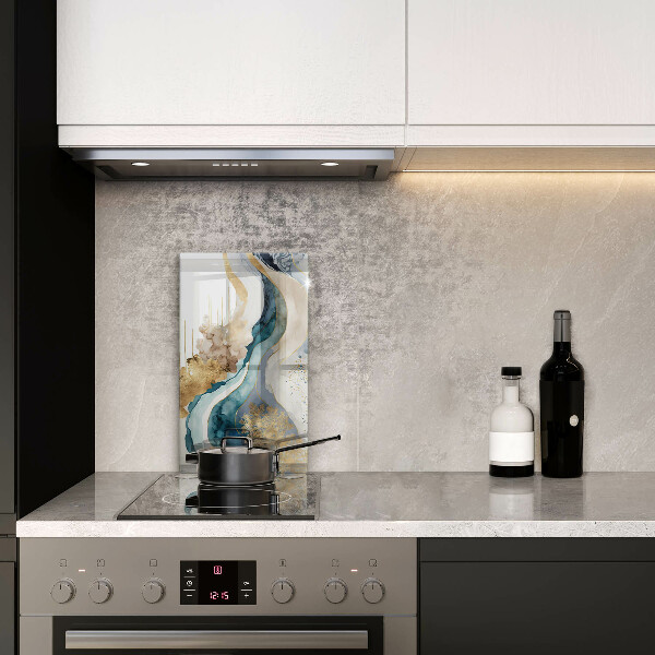 Protection pour plaque de cuisson Marbre coloré