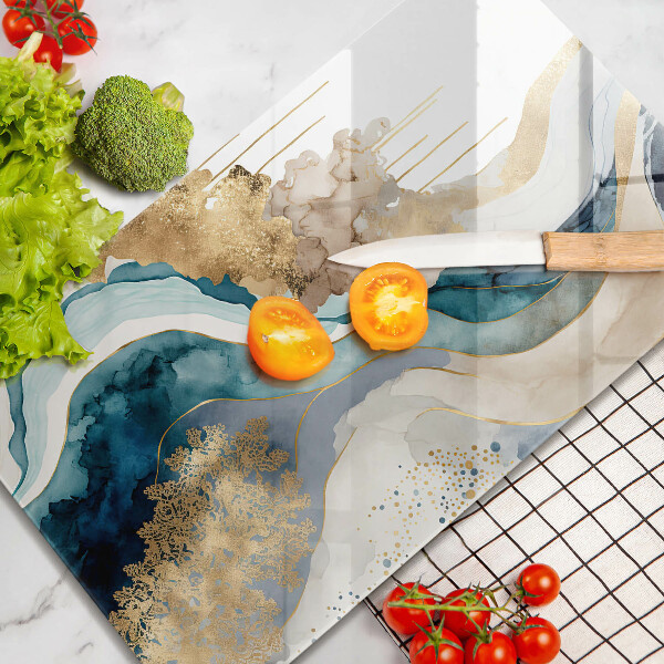 Protection pour plaque de cuisson Marbre coloré