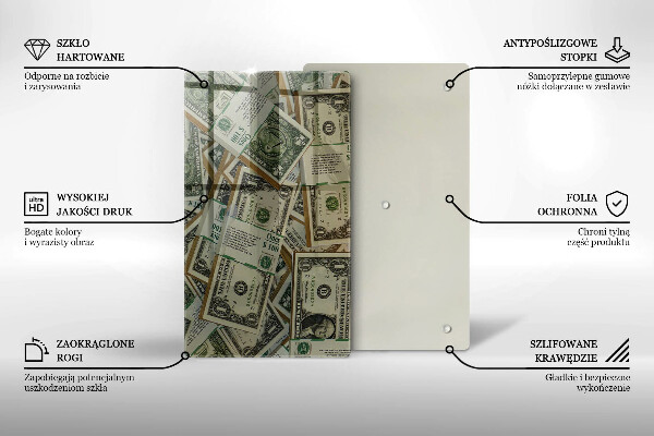 Protection pour plaque de cuisson Argent dollars