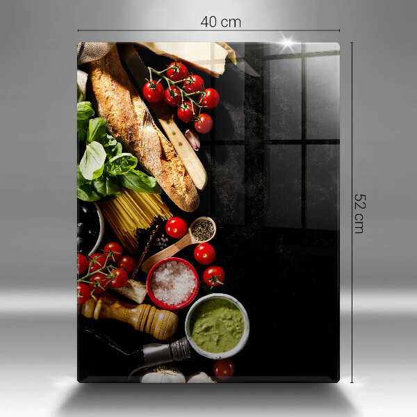 Protection pour plaque de cuisson Ingrédients et épices italiens