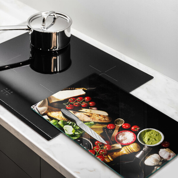 Protection pour plaque de cuisson Ingrédients et épices italiens