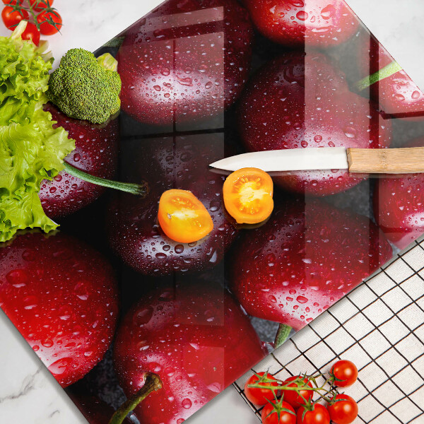 Protection pour plaque de cuisson Gros plan de cerises