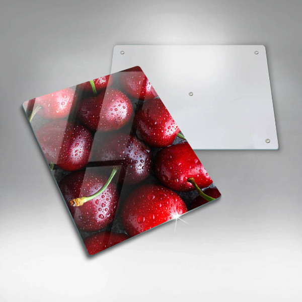 Protection pour plaque de cuisson Gros plan de cerises