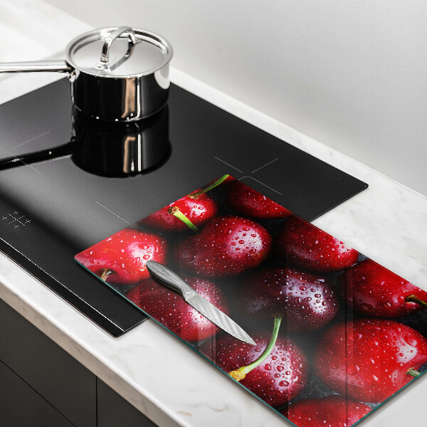 Protection pour plaque de cuisson Gros plan de cerises