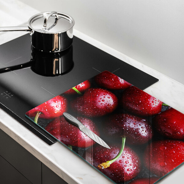 Protection pour plaque de cuisson Gros plan de cerises