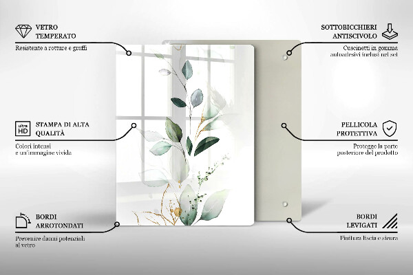 Protection pour plaque de cuisson Citrouilles vertes