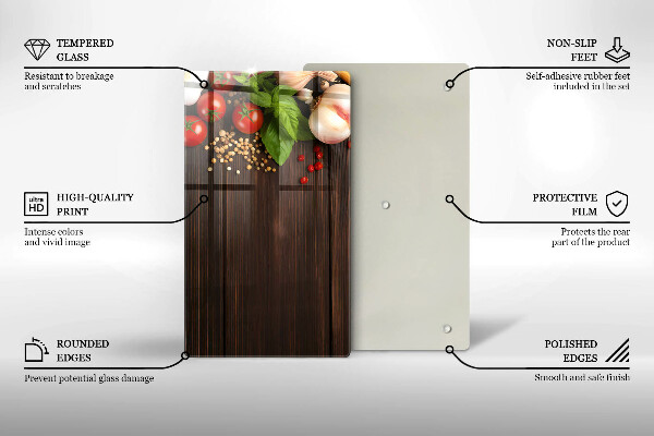 Protection pour plaque de cuisson Des légumes sur la table
