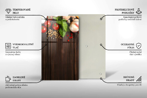 Protection pour plaque de cuisson Des légumes sur la table