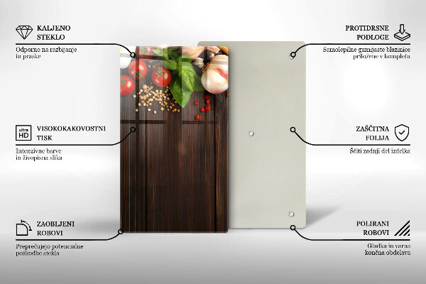 Protection pour plaque de cuisson Des légumes sur la table