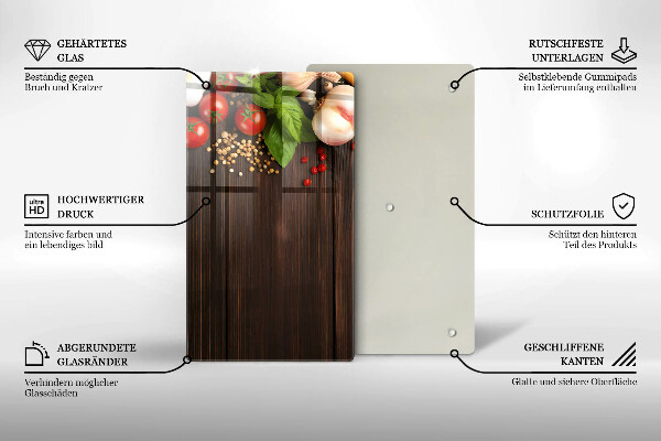 Protection pour plaque de cuisson Des légumes sur la table