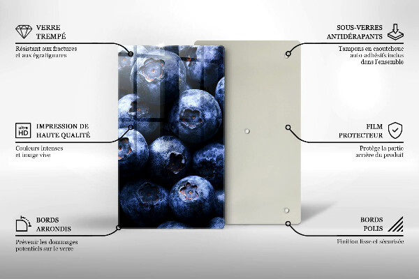 Protection pour plaque de cuisson Gros plan de baies