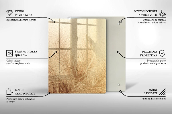 Protection pour plaque de cuisson Noix sur fond blanc