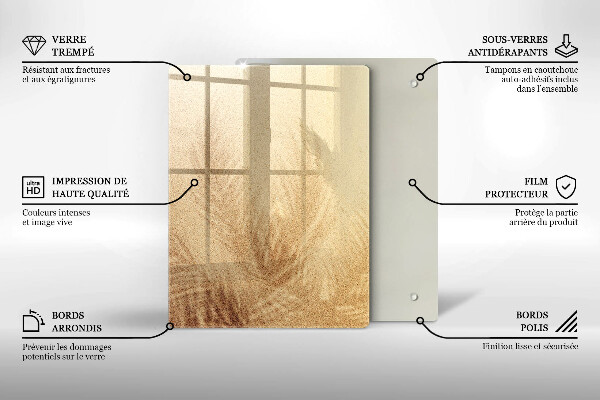 Protection pour plaque de cuisson Noix sur fond blanc