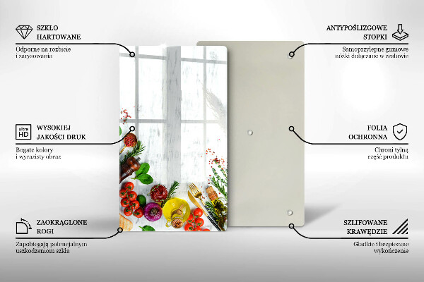 Protection pour plaque de cuisson Légumes et épices