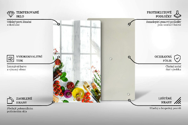 Protection pour plaque de cuisson Légumes et épices