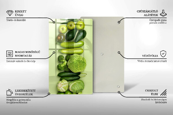 Protection pour plaque de cuisson Fruits et légumes verts