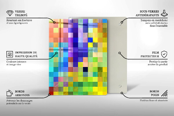 Protection pour plaque de cuisson Illustration de feuilles de Monstera