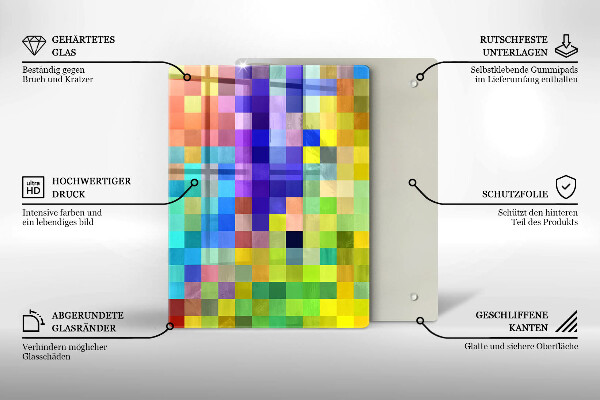 Protection pour plaque de cuisson Illustration de feuilles de Monstera