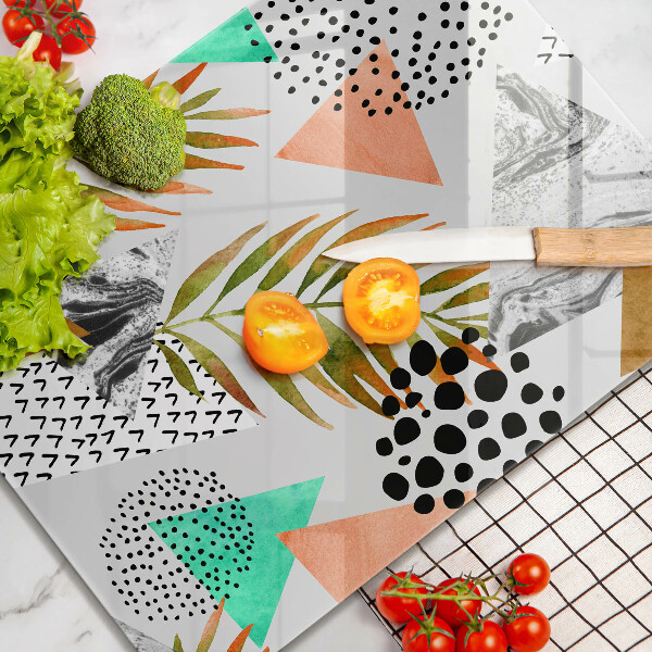 Protection pour plaque de cuisson Modèle de feuilles de bohème