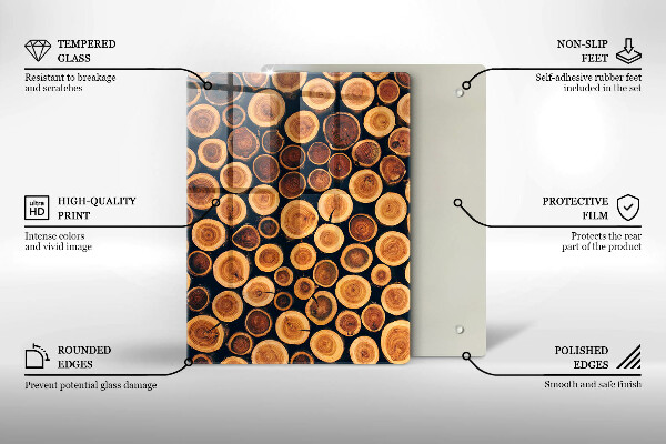 Protection pour plaque de cuisson Modèle de feuilles de bohème