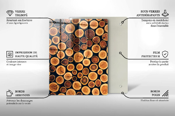 Protection pour plaque de cuisson Modèle de feuilles de bohème