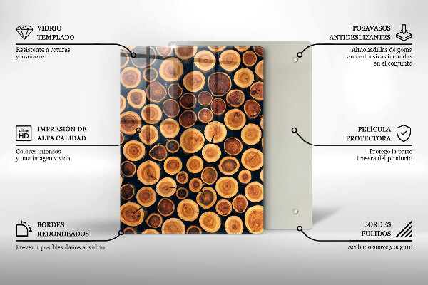 Protection pour plaque de cuisson Modèle de feuilles de bohème