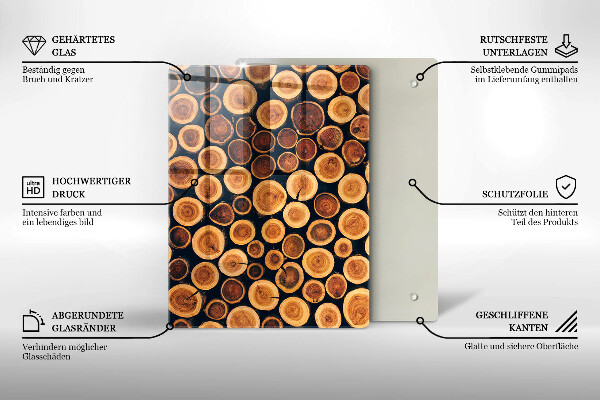 Protection pour plaque de cuisson Modèle de feuilles de bohème