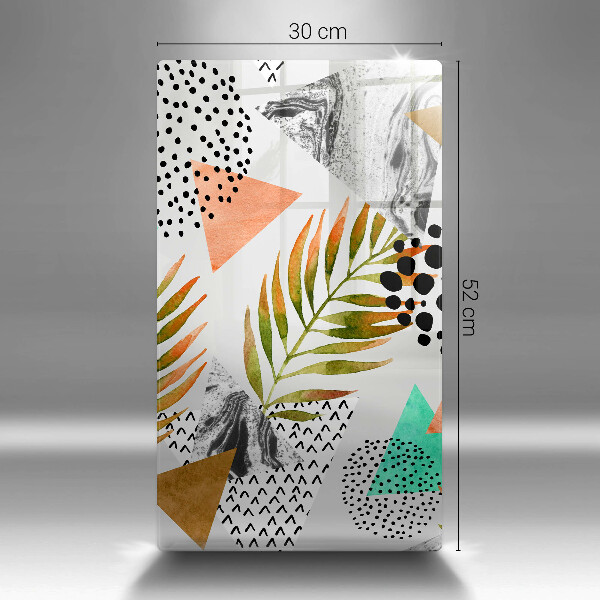 Protection pour plaque de cuisson Modèle de feuilles de bohème