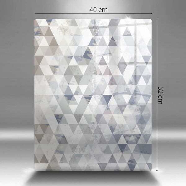 Planche à découper verre Modèle de triangles