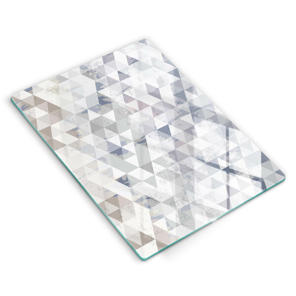 Planche à découper verre Modèle de triangles