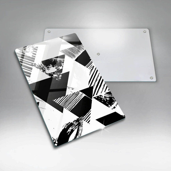 Protection pour plaque de cuisson Triangles géométriques