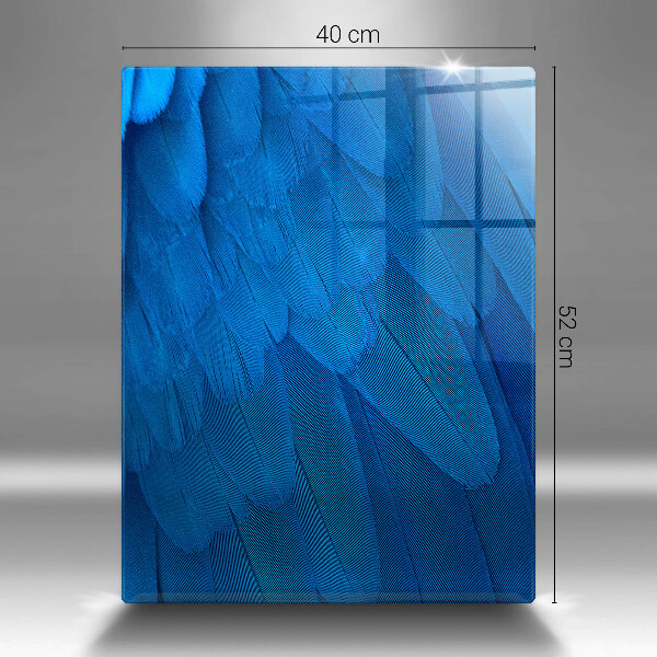 Planche à découper verre Plumes d'oiseaux