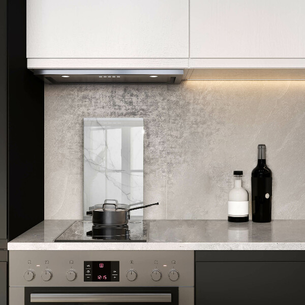 Planche à découper verre Marbre blanc délicat