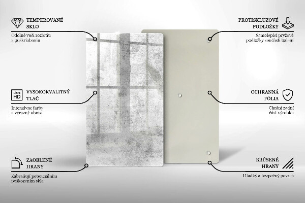 Protection pour plaque de cuisson Texture béton