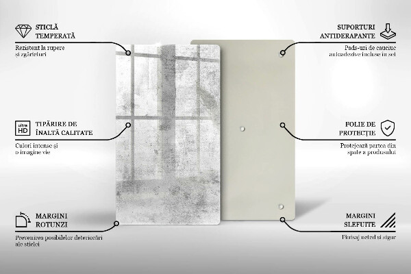 Protection pour plaque de cuisson Texture béton