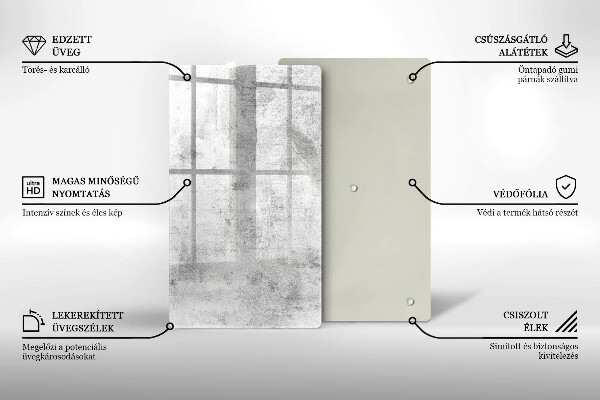 Protection pour plaque de cuisson Texture béton