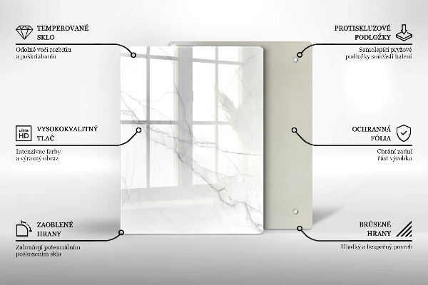 Protection pour plaque de cuisson Marbre pastel