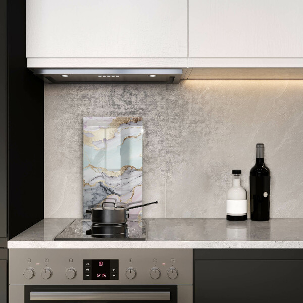 Protection pour plaque de cuisson Marbre pastel