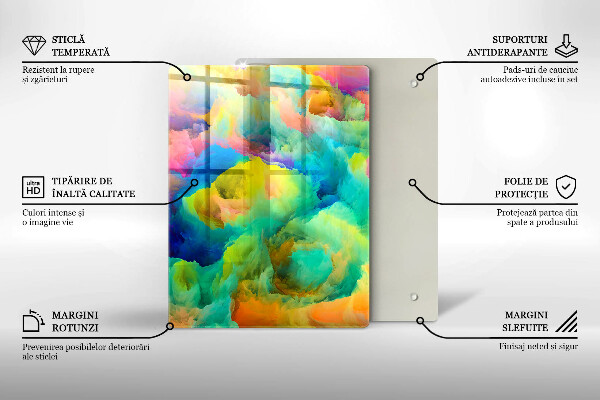 Protection pour plaque de cuisson Feuilles décoratives avec de l'or