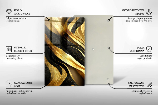 Protection pour plaque de cuisson Abstraction élégante