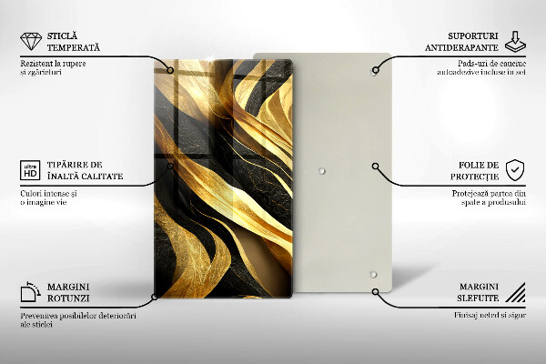 Protection pour plaque de cuisson Abstraction élégante