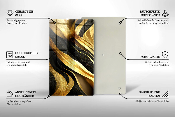 Protection pour plaque de cuisson Abstraction élégante