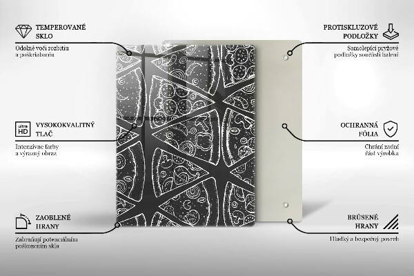Protection pour plaque de cuisson Abstraction élégante