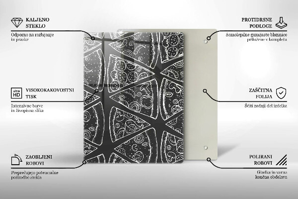 Protection pour plaque de cuisson Abstraction élégante