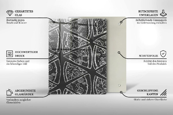Protection pour plaque de cuisson Abstraction élégante