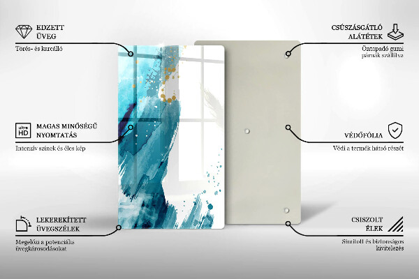 Protection pour plaque de cuisson Taches bleues