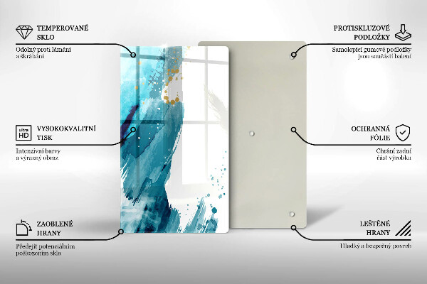 Protection pour plaque de cuisson Taches bleues