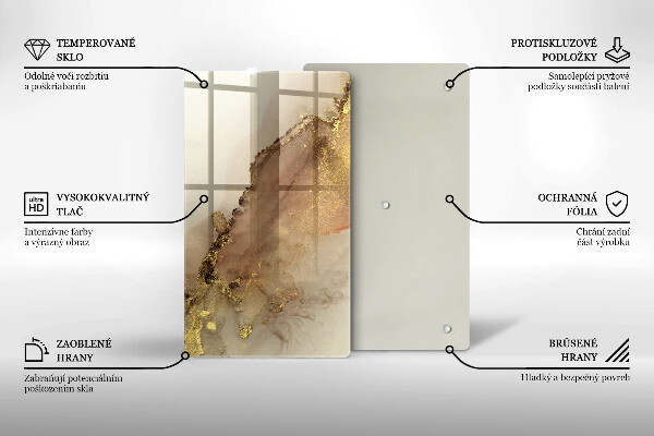 Protection pour plaque de cuisson Abstraction de l'or